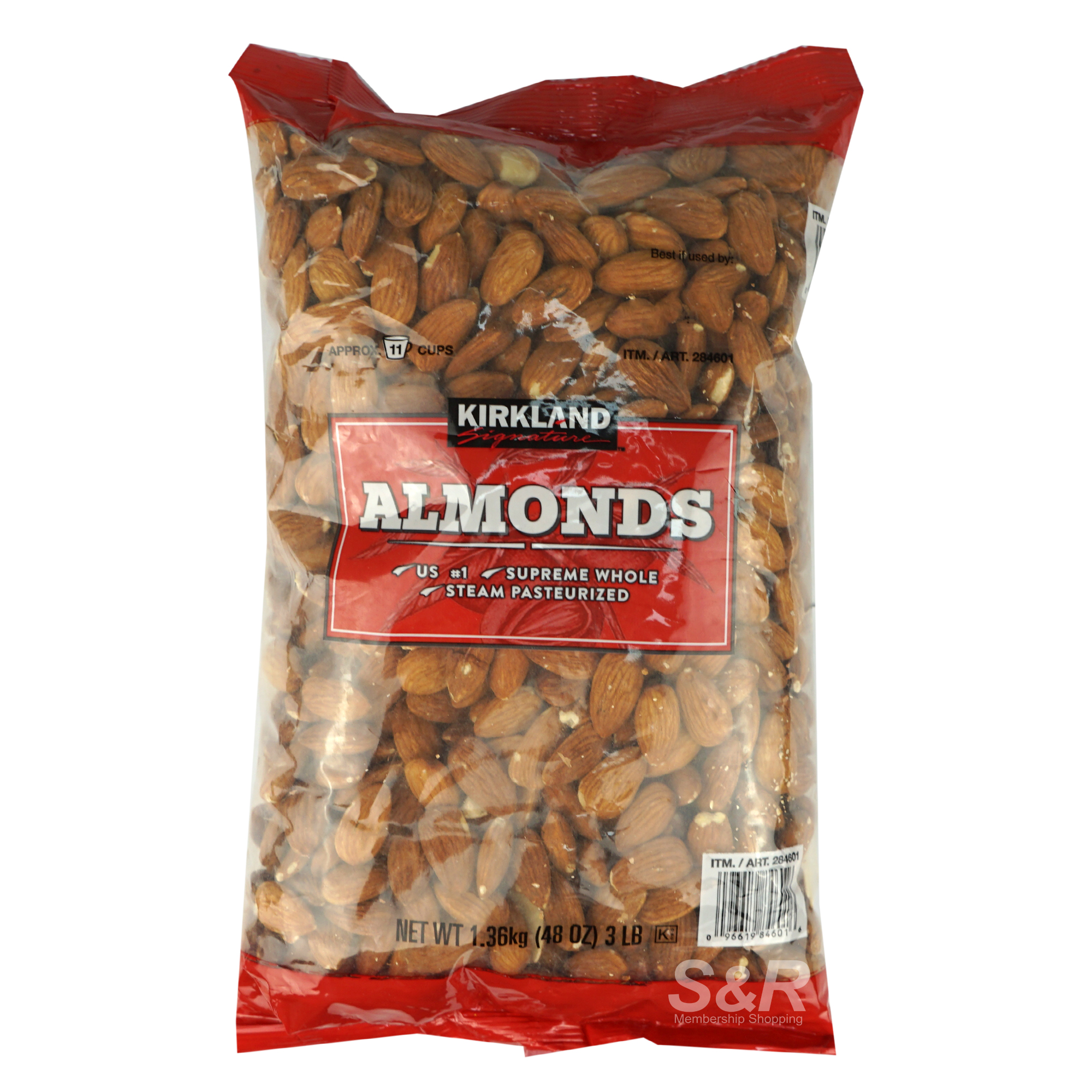 Kirkland Signature Raw Almonds 1.36kg Kirkland Signature Raw Almonds 1.36kg